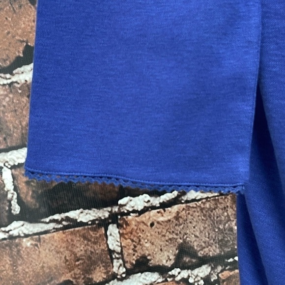 Soft Surroundings Top Women's Small Blue Long Sleeve Buttons Lace - Picture 10 of 17